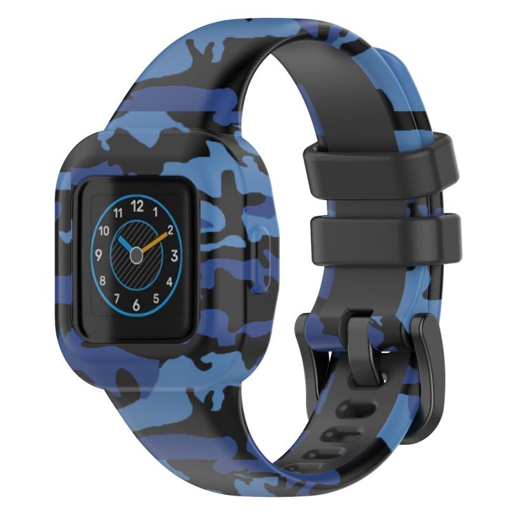 Watch Band – Silicone (GarminFit JR3) For GarminFit JR3 Garmin Vivofit JR 3 Camouflage Blue
