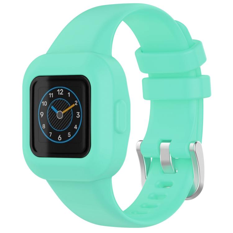 Watch Band – Silicone (Silver) For GarminFit JR3 Garmin Vivofit JR 3 Teal