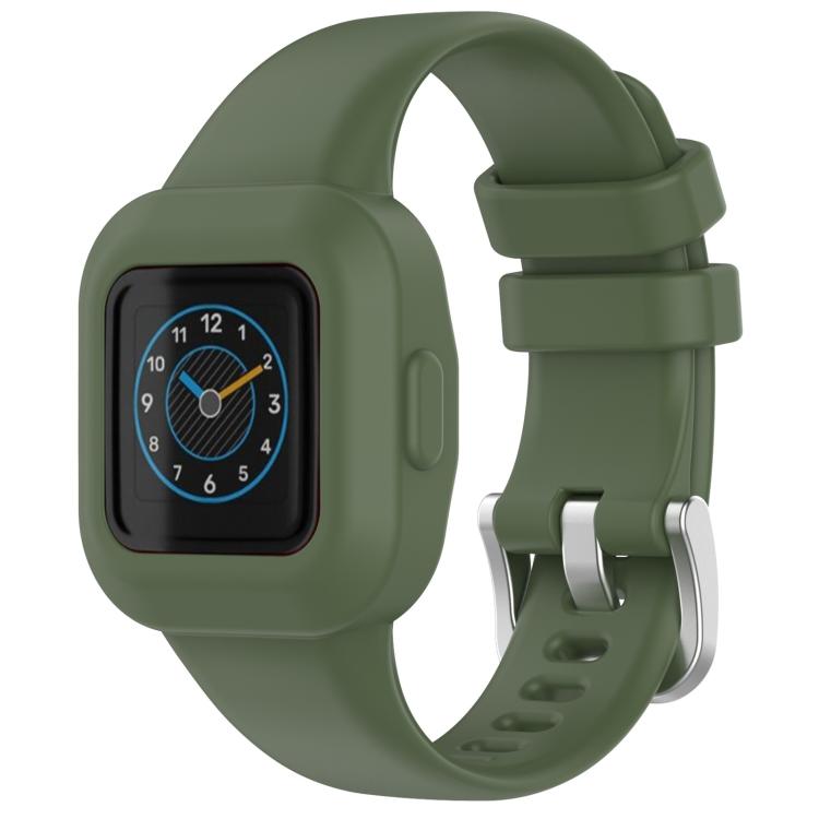 Watch Band – Silicone (Silver) For GarminFit JR3 Garmin Vivofit JR 3 Army Green