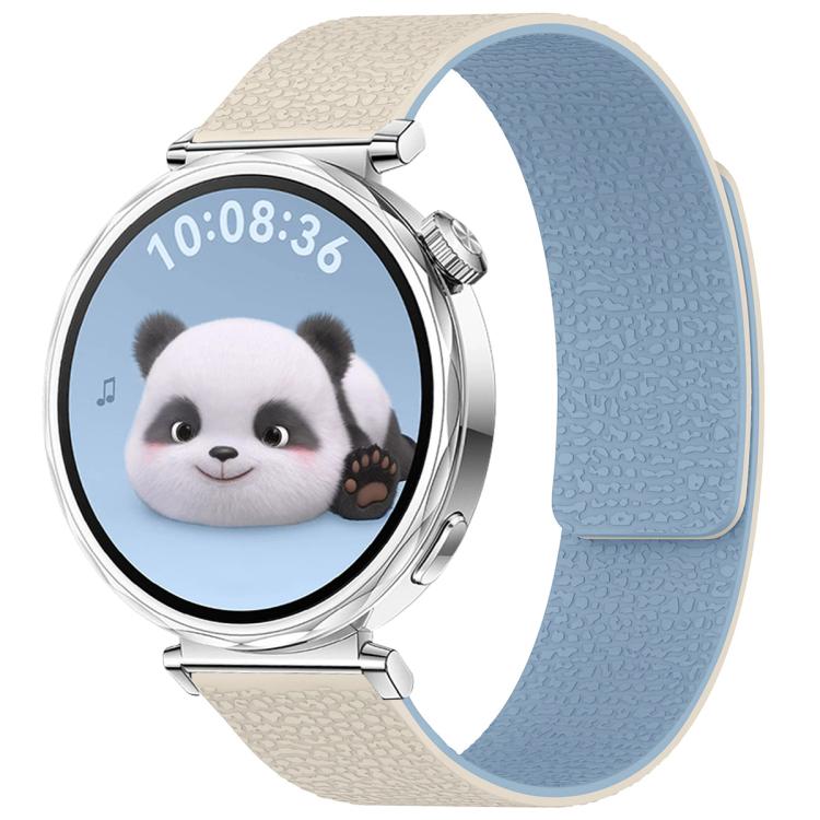 Watch Band – Silicone, Magnetic (18mm) 18mm White Blue