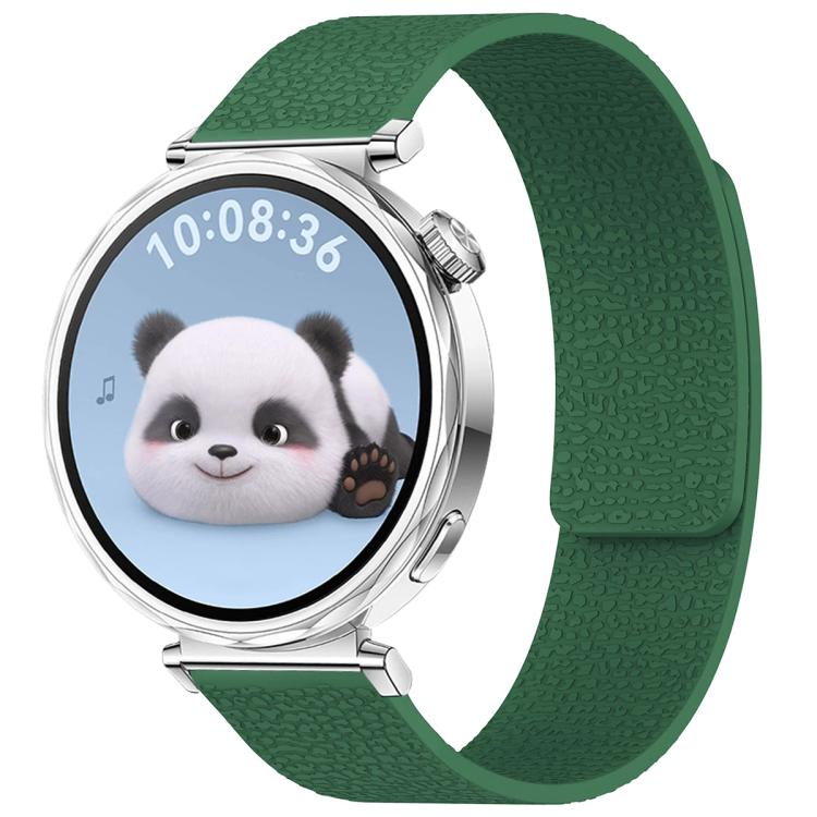Watch Band – Silicone, Magnetic (18mm) 18mm Dark Green
