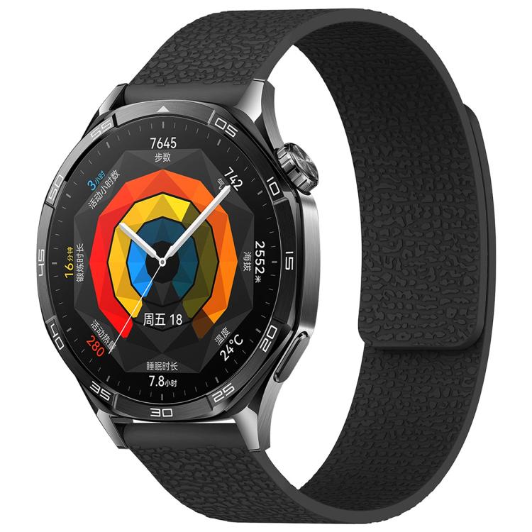 Watch Band – Silicone, Magnetic (18mm) 20mm Black
