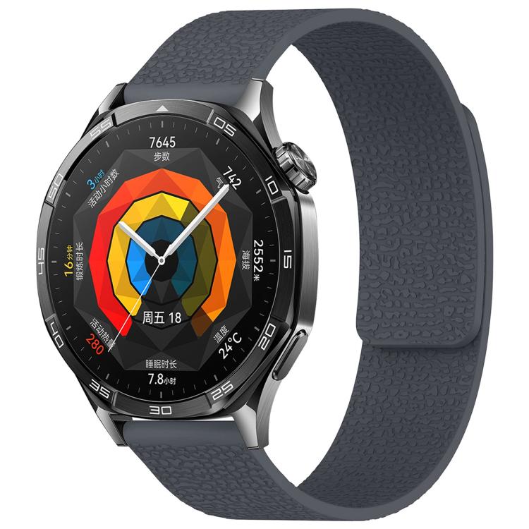 Watch Band – Silicone, Magnetic (18mm) 20mm Grey