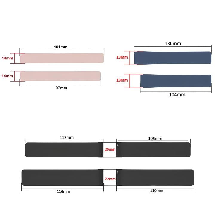 Watch Band – Silicone, Magnetic (18mm)