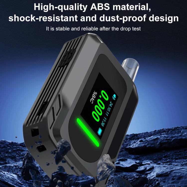D2000 HD IPS Screen Portable Blow-Type High-Precision Alcohol Content Tester, D2000