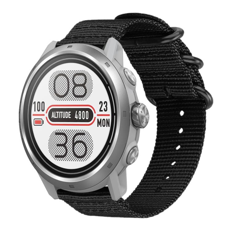 Watch Band – Braided Nylon (18mm) #3 20mm Black