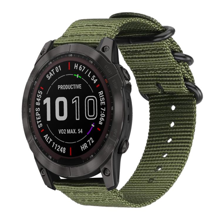 Watch Band – Braided Nylon (18mm) #3 22mm Army Green