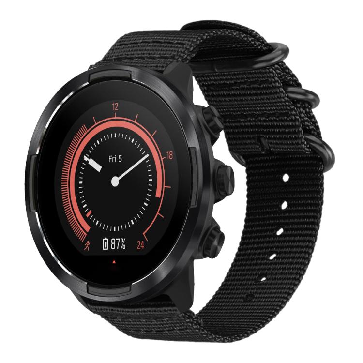 Watch Band – Braided Nylon (18mm) #3 24mm Black