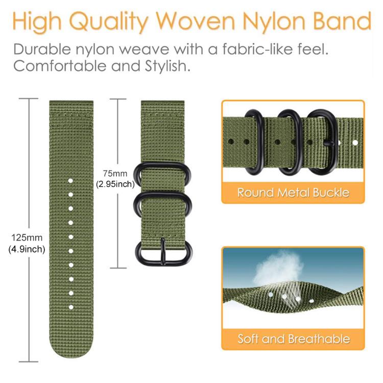 Watch Band – Braided Nylon (18mm) #3