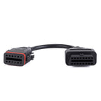 OBD Truck Diagnostic Cable for Komatsu / Cummins, 12 Pin to 16 Pin