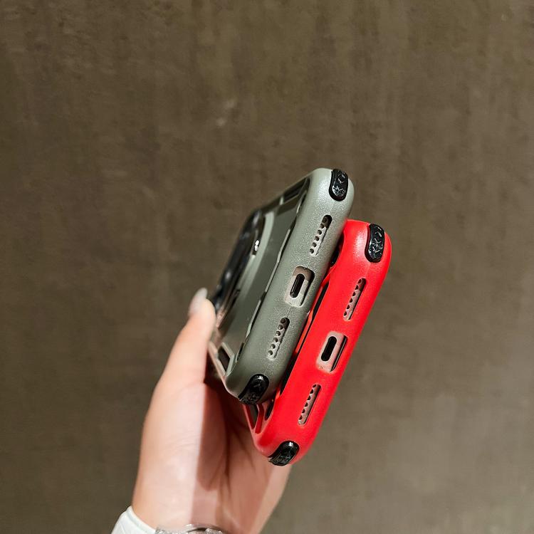 Three-core Mecha 360 Degree Rotation Magnetic Holder Phone Case, For iPhone 17 Pro Max, For iPhone 17 Pro, For iPhone 16 Pro Max, For iPhone 16 Pro, For iPhone 16 Plus, For iPhone 16