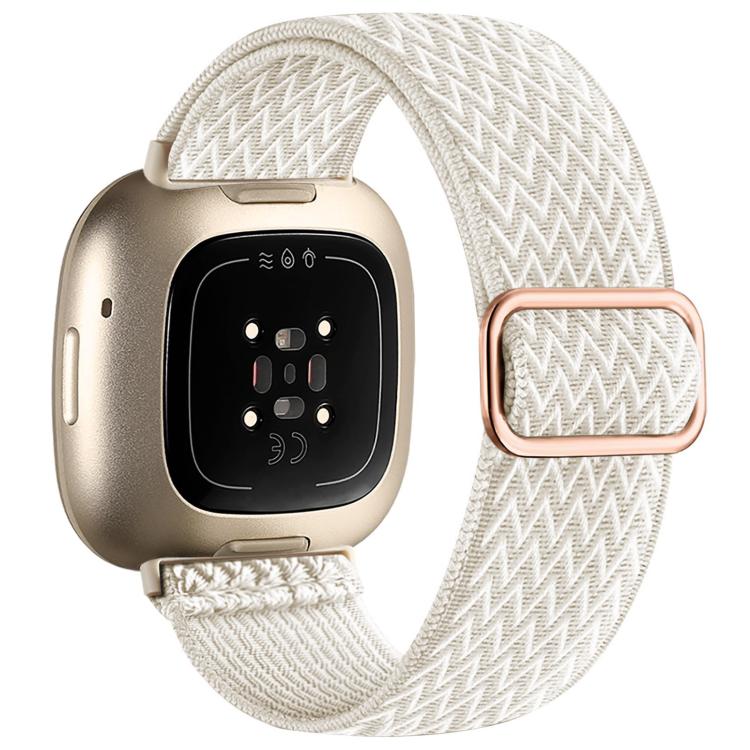 Watch Band – Braided Nylon (Fitbit Versa 4) For Fitbit Versa 4 3 Sense2 1 Official Apricot