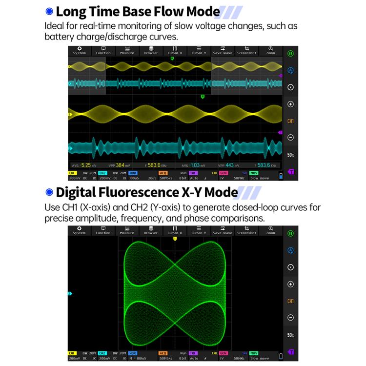 FNIRSI DPOS350P 4 in 1 7 inch IPS HD Touch Screen 350M Tablet Oscilloscope, DPOS350P(US Plug), DPOS350P(EU Plug)