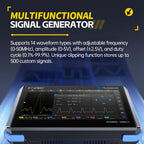 FNIRSI DPOS350P 4 in 1 7 inch IPS HD Touch Screen 350M Tablet Oscilloscope, DPOS350P(US Plug), DPOS350P(EU Plug)