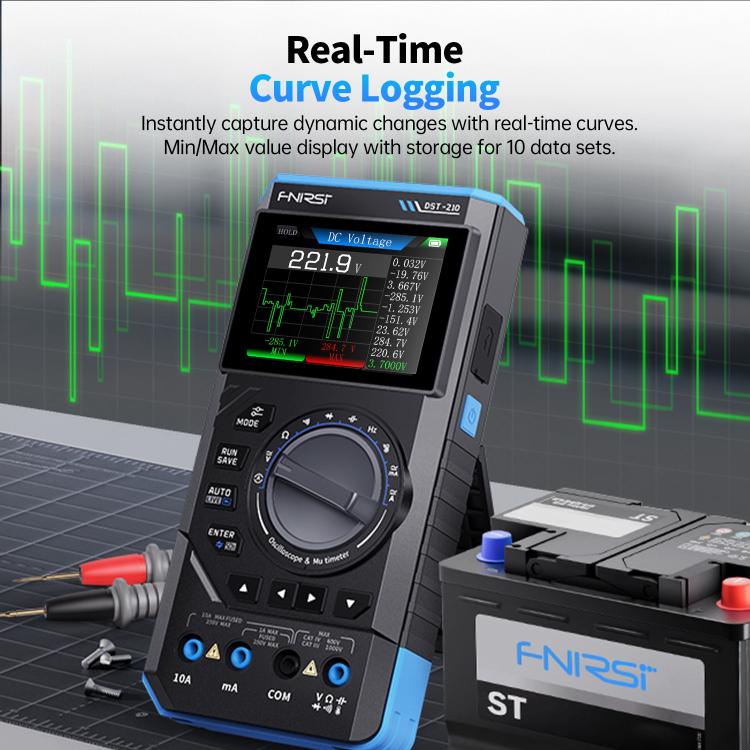 FNIRSI DST210 3 in 1 Digital Multimeter Oscilloscope, DST210