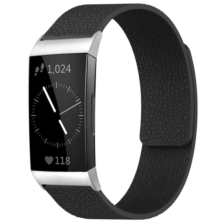 Watch Band – Silicone, Magnetic (Fitbit Inspire 2) For Fitbit Charge 4 Charge 3 Black