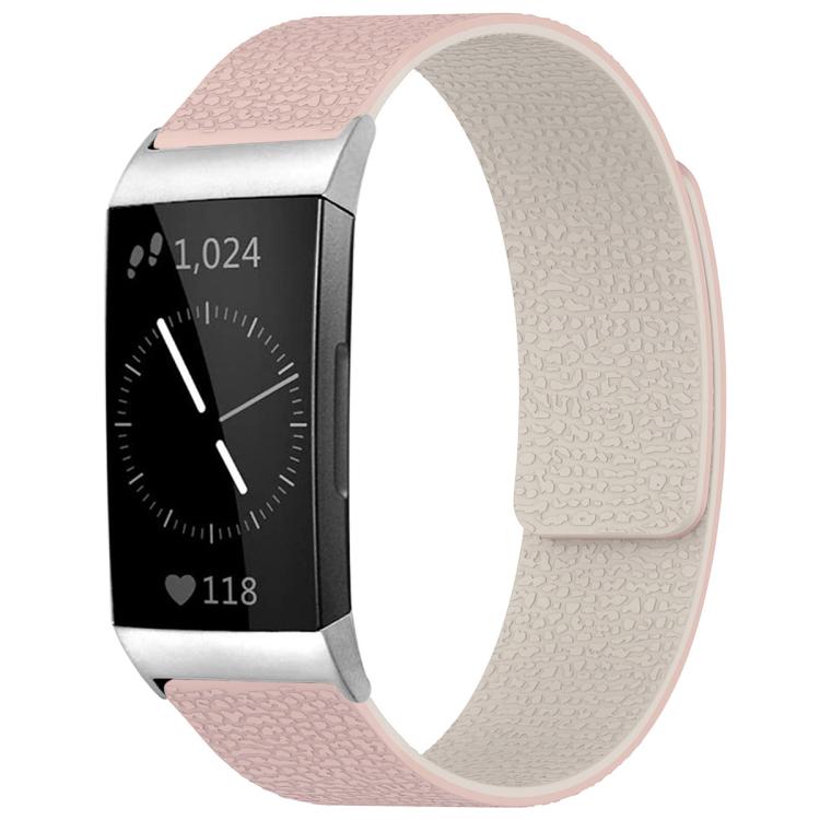 Watch Band – Silicone, Magnetic (Fitbit Inspire 2) For Fitbit Charge 4 Charge 3 Pink Sstarlight