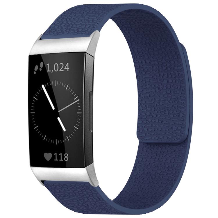 Watch Band – Silicone, Magnetic (Fitbit Inspire 2) For Fitbit Charge 4 Charge 3 Midnight Blue