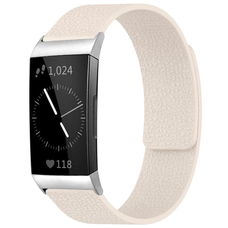 Watch Band – Silicone, Magnetic (Fitbit Inspire 2) For Fitbit Charge 4 Charge 3 Starlight