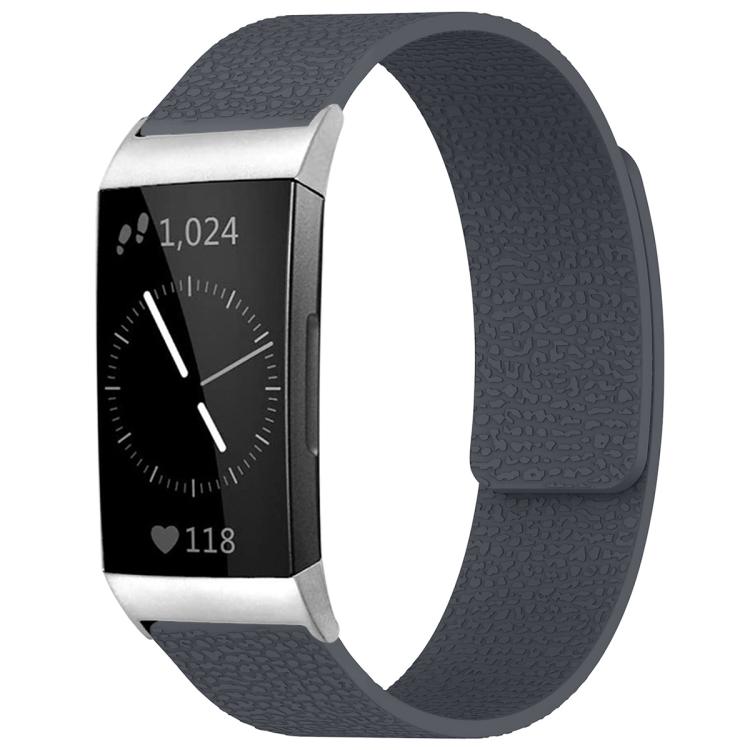 Watch Band – Silicone, Magnetic (Fitbit Inspire 2) For Fitbit Charge 4 Charge 3 Grey