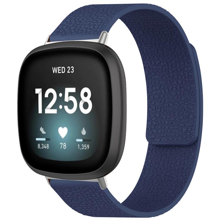 Watch Band – Silicone, Magnetic (Fitbit Charge 5) For Fitbit Versa 4 Versa3 Sense2 Sense Midnight Blue
