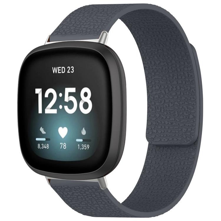 Watch Band – Silicone, Magnetic (Fitbit Charge 5) For Fitbit Versa 4 Versa3 Sense2 Sense Grey