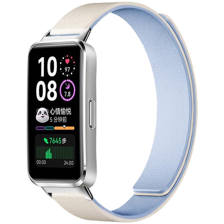 Watch Band – Silicone, Magnetic (Huawei Watch Fit4) For Huawei Band 10 9 8 White Blue