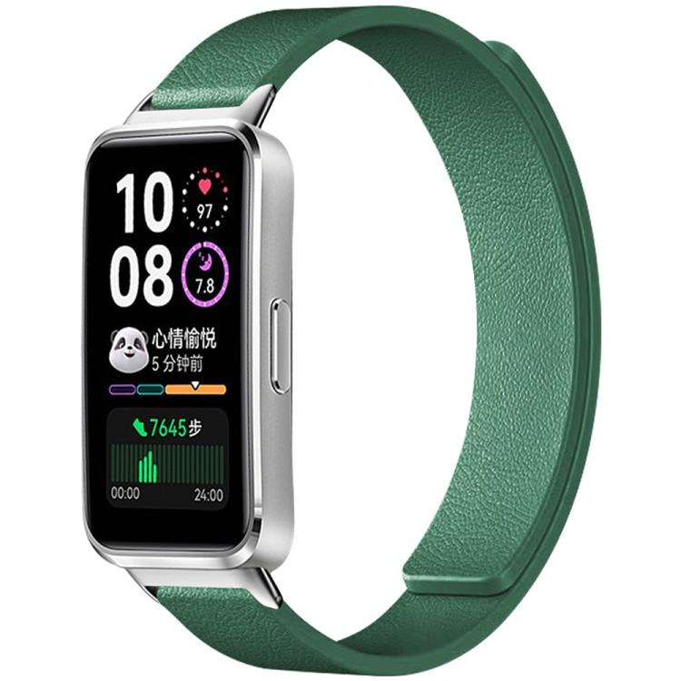 Watch Band – Silicone, Magnetic (Huawei Watch Fit4) For Huawei Band 10 9 8 Dark Green