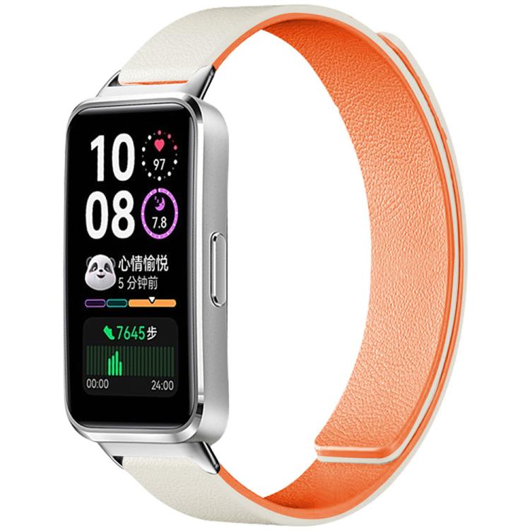 Watch Band – Silicone, Magnetic (Huawei Watch Fit4) For Huawei Band 10 9 8 Starlight Orange