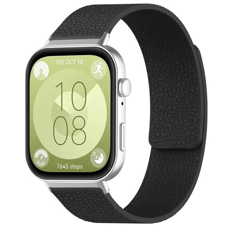 Watch Band – Silicone, Magnetic (Huawei Watch Fit4) For Huawei Watch Fit4 Fit4 Pro Fit3 Black