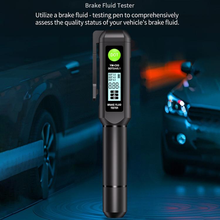 YM-C03 Digital Display Car Brake Fluid Tester Brake Fluid Water Content Tester, YM-C03 – Durable Build, Easy to Use