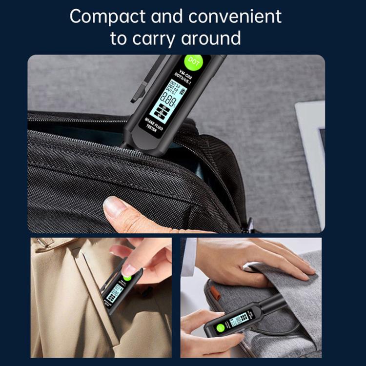 YM-C03 Digital Display Car Brake Fluid Tester Brake Fluid Water Content Tester, YM-C03 – Durable Build, Easy to Use