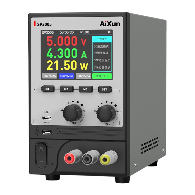 Aixun SP3005 Intelligent Interconnection CNC Programmable DC Power Supply, Aixun SP3005 EU Plug Aixun SP3005 EU Plug