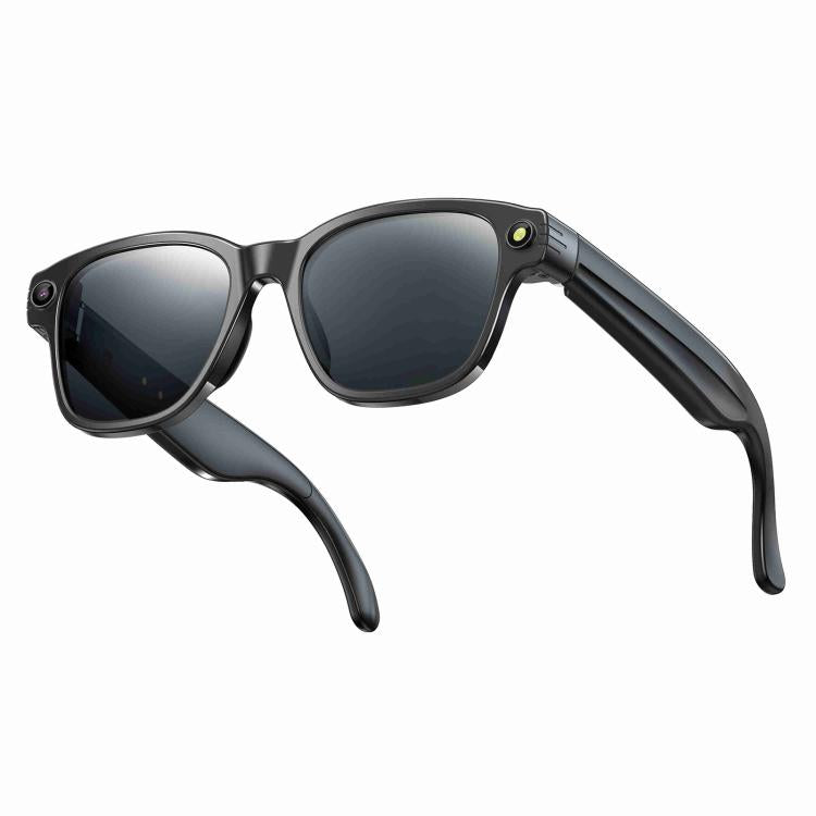 L801 Smart Glasses with 8MP HD Camera Video Recording WiFi Transmission Al Smart Voice Assistant Smart Wearable Headset Black body Sunglasses