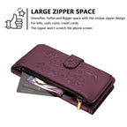 Butterfly Love Flower Multi-card Zipper Wallet Leather Phone Case, For iPhone 11 Pro Max, For iPhone 11, For iPhone 11 Pro