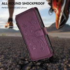 Butterfly Love Flower Multi-card Zipper Wallet Leather Phone Case, For iPhone 11 Pro Max, For iPhone 11, For iPhone 11 Pro