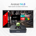 Tanix TX7 8K UHD Android 14 Smart TV Box with Remote Control, Allwinner H728 Octa-Core, 2GB+16GB
