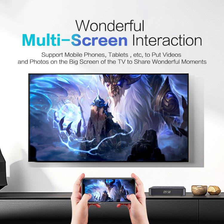 Tanix TX7 8K UHD Android 14 Smart TV Box with Remote Control, Allwinner H728 Octa-Core, 2GB+16GB