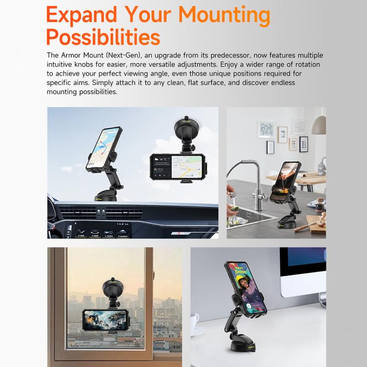 Ulefone UAN15 Armor Mount Car / Desk Phone Holder, Standard Model, UAN15 – Durable Build, Easy to Use