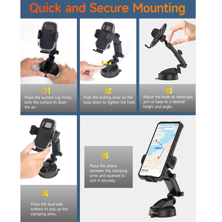 Ulefone UAN15 Armor Mount Car / Desk Phone Holder, Standard Model, UAN15 – Durable Build, Easy to Use