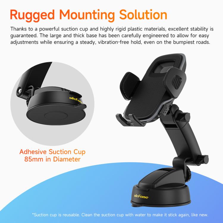 Ulefone UAN15 Armor Mount Car / Desk Phone Holder, Standard Model, UAN15 – Durable Build, Easy to Use
