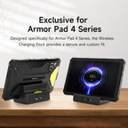 Ulefone 10W Desk Charging Dock For Armor Pad 4 Series – Wireless Charging, TPU, Non-slip, For Armor Pad 4 Series