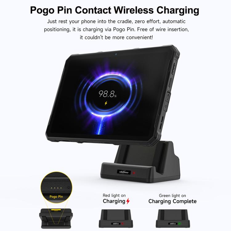 Ulefone 10W Desk Charging Dock For Armor Pad 4 Series – Wireless Charging, TPU, Non-slip, For Armor Pad 4 Series