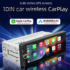 F6021 6.86 inch IPS Screen Car 1Din MP5 Player Support CarPlay & Android Auto, F6021 – Bluetooth, TPU