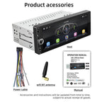 F6021 6.86 inch IPS Screen Car 1Din MP5 Player Support CarPlay & Android Auto, F6021 – Bluetooth, TPU