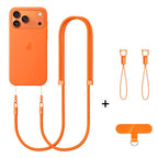 XDcase Double Buckle Adjustable Crossbody Mobile Phone Lanyard Orange
