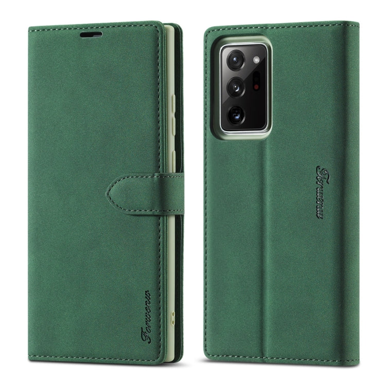 Forwenw F1 Series Matte Strong Magnetism Horizontal Flip Leather Case with Holder & Card Slots & Wallet & Photo Frame – Card Slot, Flip, Leather, For Samsung Galaxy A21s, For Samsung Galaxy Note 9, For Samsung Galaxy Note 10, For Samsung Galaxy Note 10+ For Samsung Galaxy Note20 Green