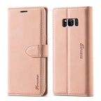 Forwenw F1 Series Matte Strong Magnetism Horizontal Flip Leather Case with Holder & Card Slots & Wallet & Photo Frame, For Samsung Galaxy S8, For Samsung Galaxy S8+, For Samsung Galaxy S9, For Samsung Galaxy S9+, For Samsung Galaxy S10                 ... For Samsung Galaxy S8 Rose Gold