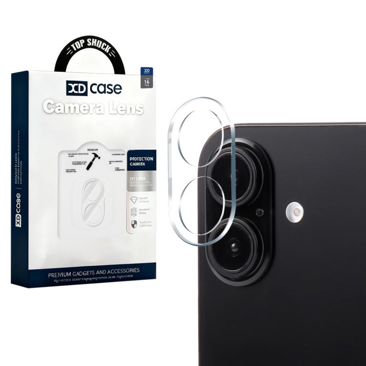 XDcase Transparent Integrated Tempered Glass Camera Film, For iPhone 17 Pro Max, For iPhone 17 Pro, For iPhone 17, For iPhone Air, For iPhone 16 Pro / 16 Pro Max, For iPhone 16 / 16 Plus, For iPhone 15 Pro / 15 Pro Max, For iPhone 15 / 15 Plus         ... For iPhone 16 16 Plus