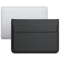 PU Leather Ultra-thin Envelope Bag Laptop Bag with Stand Function, For MacBook Air / Pro 15 inch For MacBook Air Pro 15 inch Black